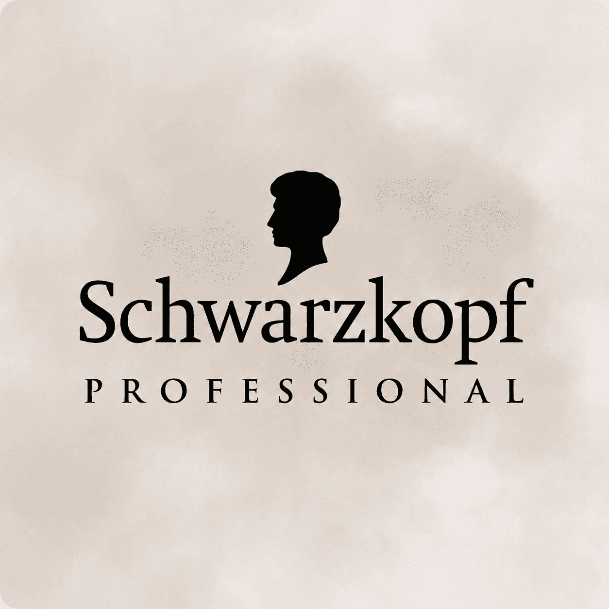 Schwarzkopf Professional logo with a silhouette head profile.